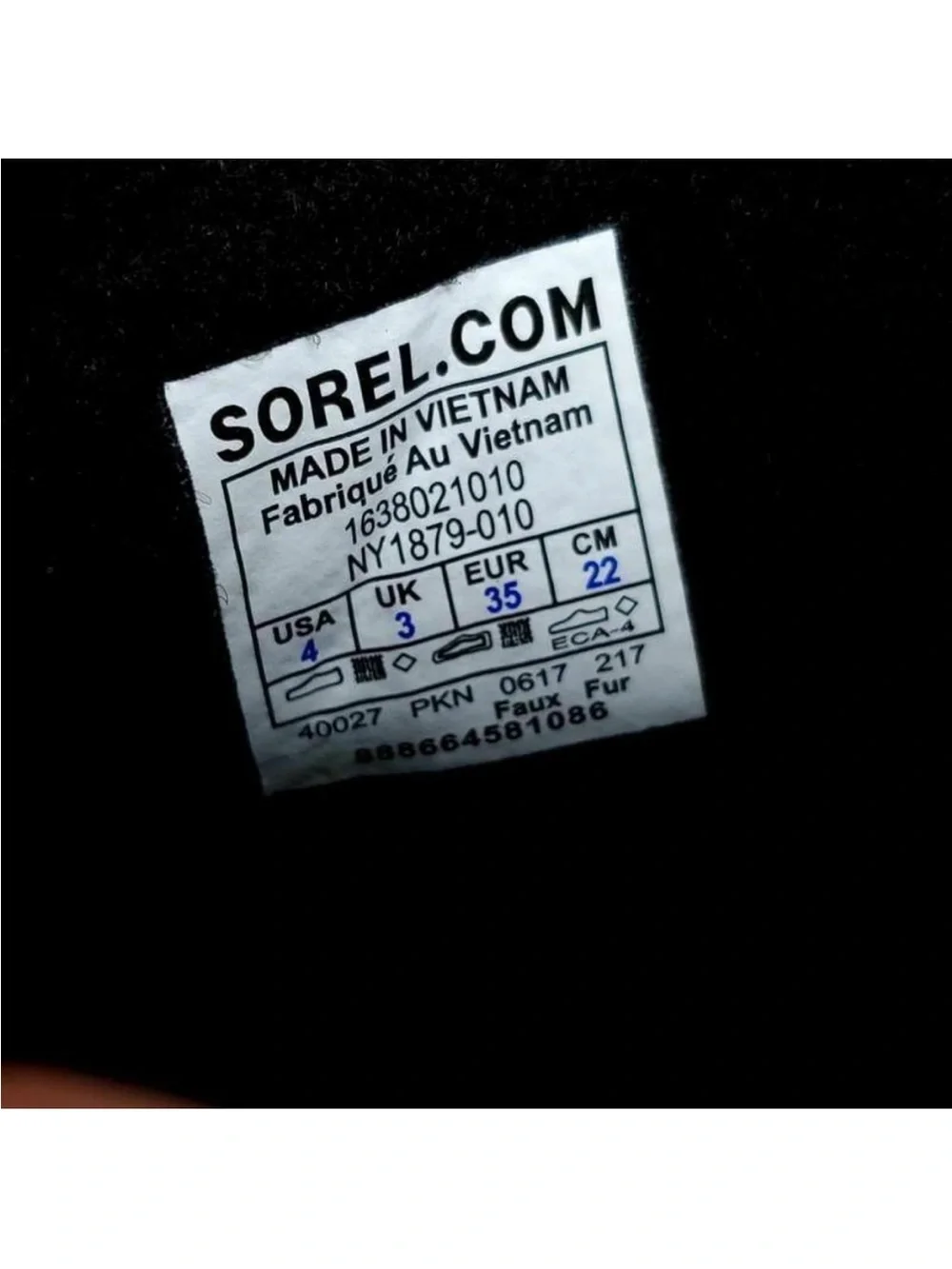 Sorel Kids Size 4 Yoot Pac Winter Snow Boots Black